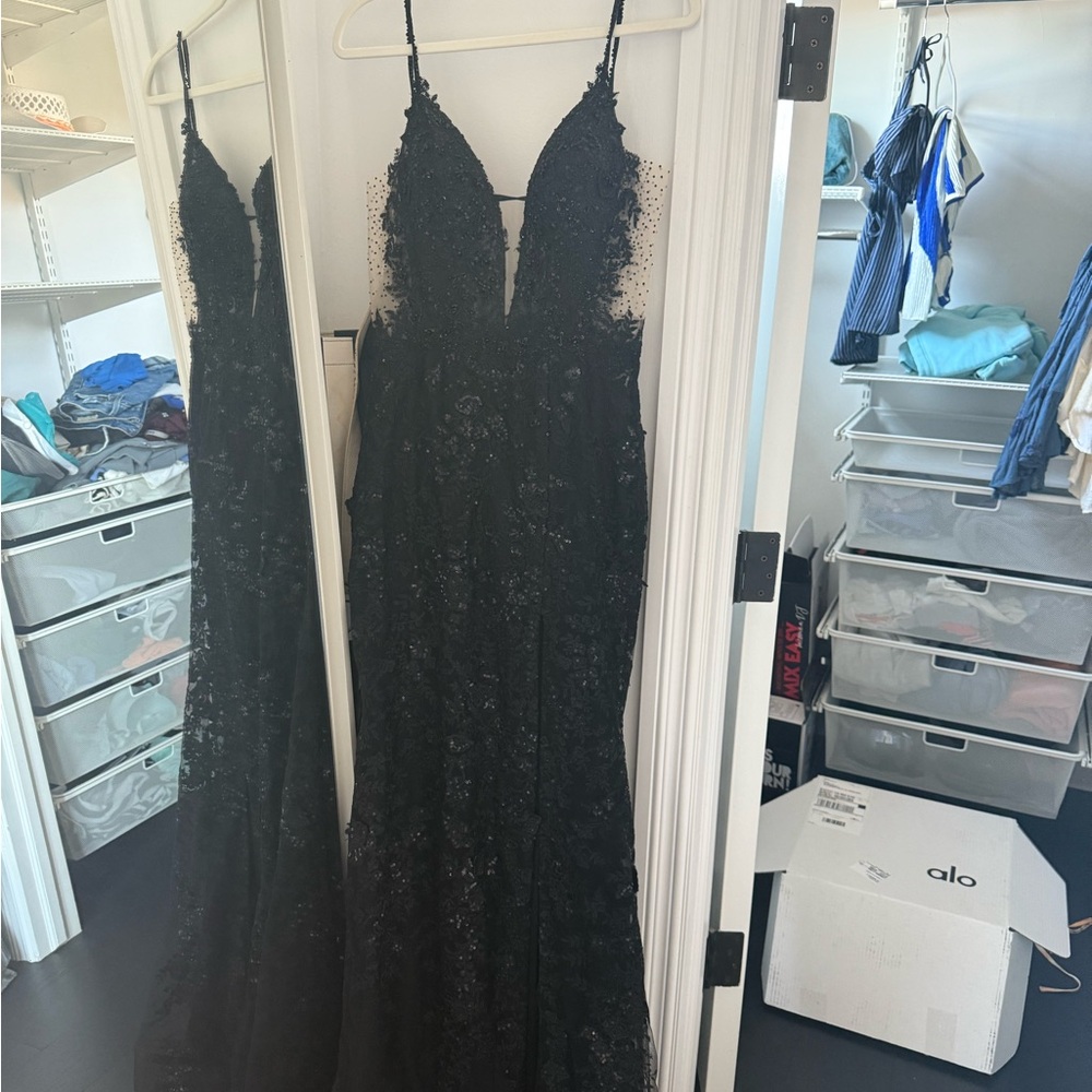 Elegant Black Evening Gown SHERRI HILL PROM DRESS